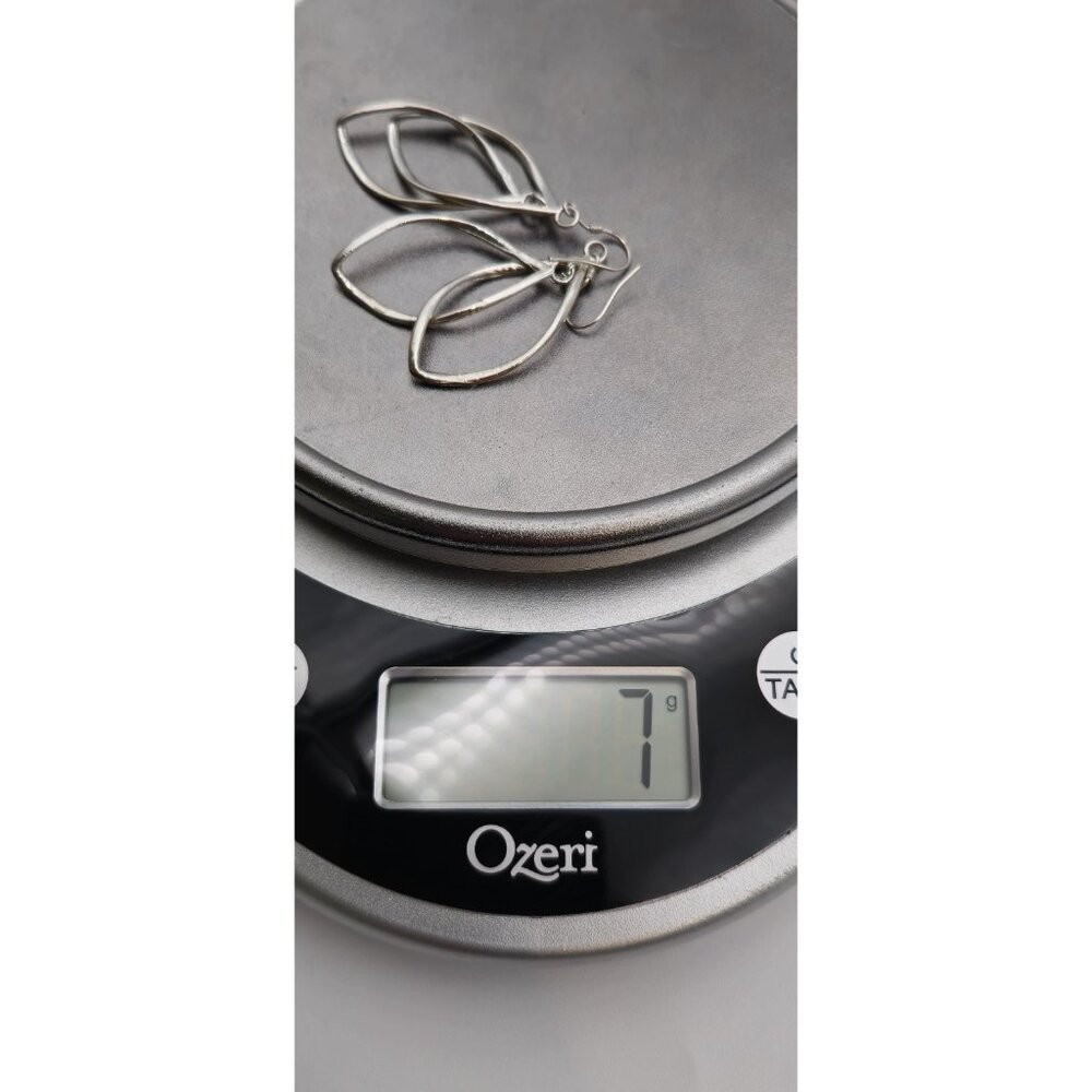 Sterling Silver Double Loop Style Large Earrings … - image 5